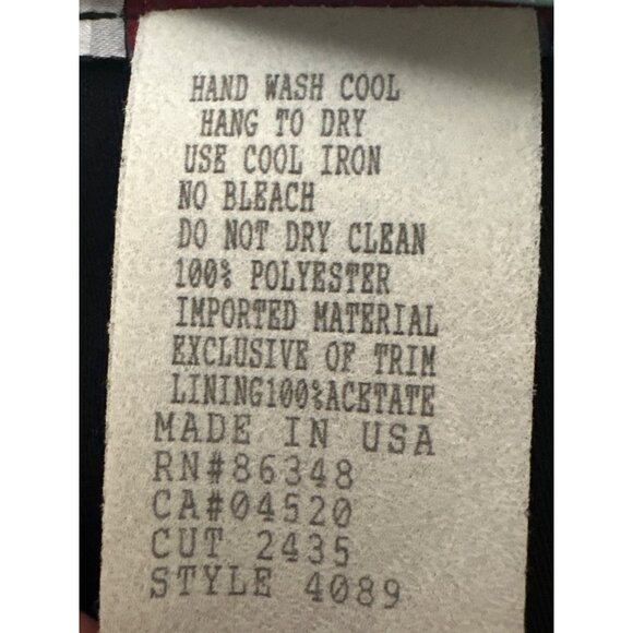 Vintage City Girl By Nancy Bolen Animal Print Vest Size 8 Black Gold Made In USA - Picture 7 of 10